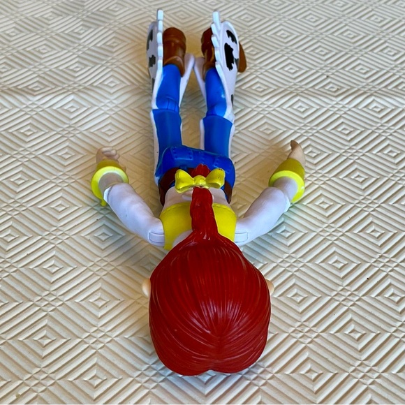 2017 Toy Story 4 Jessie 9” Figure Disney Pixar Mattel Bendable Cowgirl No Hat - Picture 6 of 8
